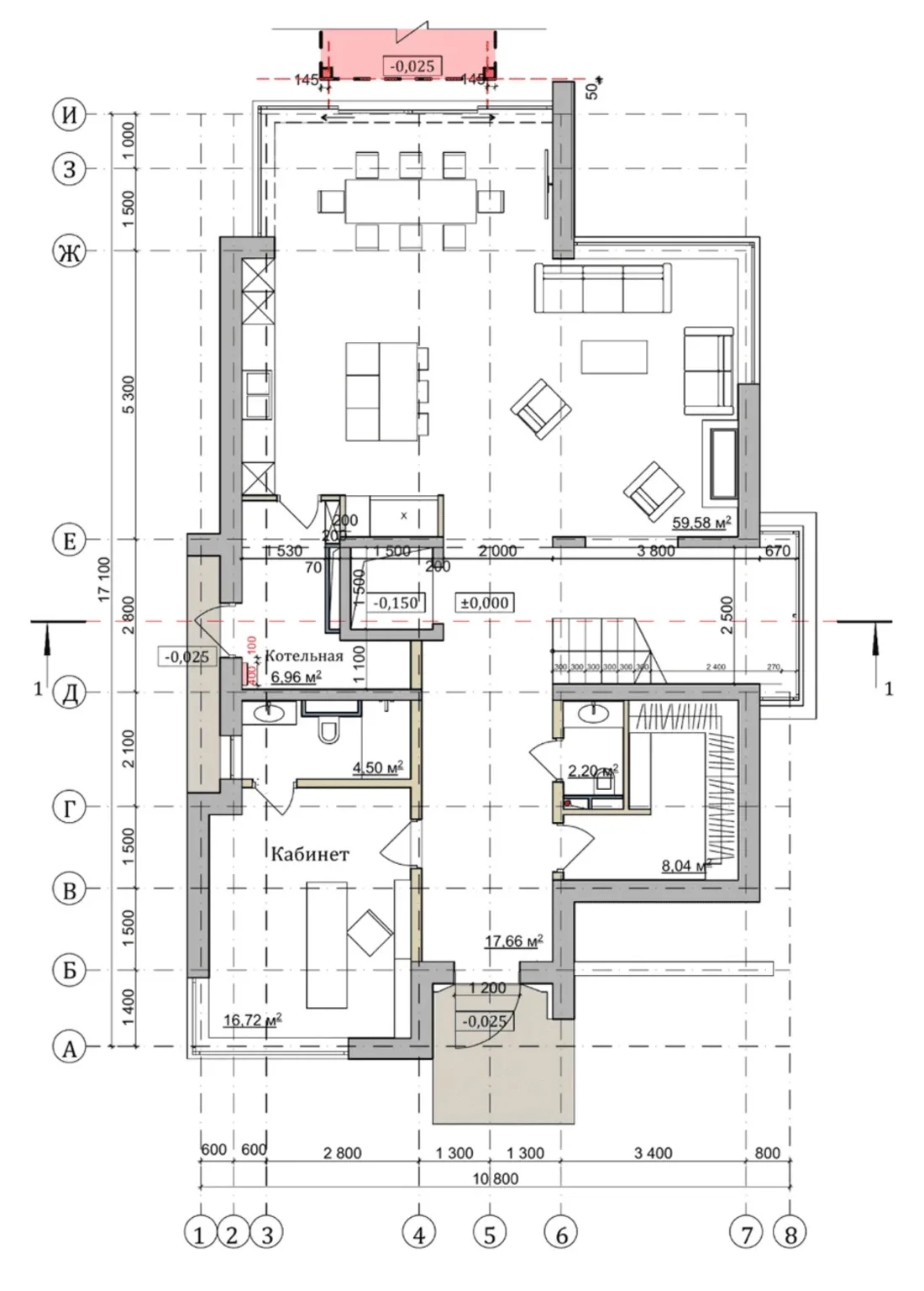 План первого этажа виллы Millennium Village