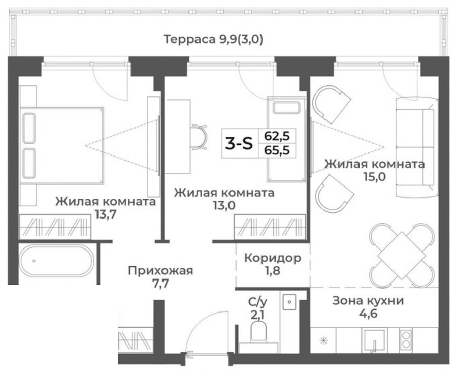 2-комнатные