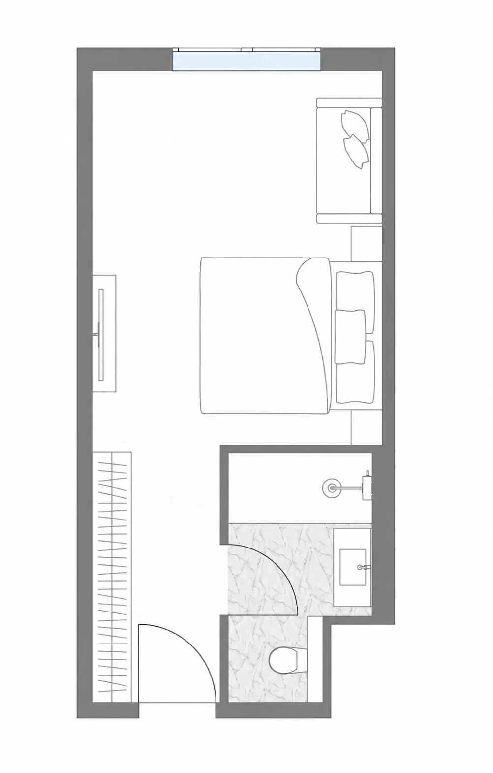 Планировка Стандарт 27,8 м²