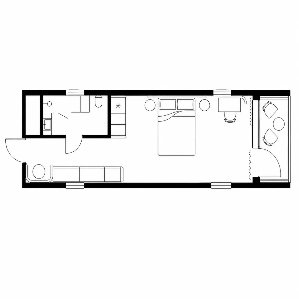 Планировка Студия от 24 м²